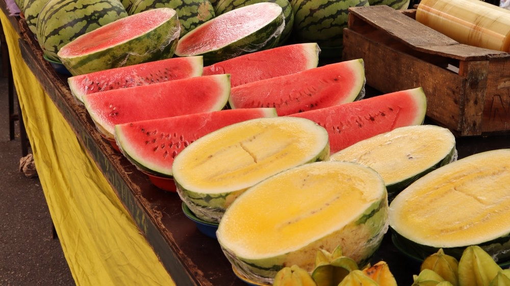 gele watermeloen